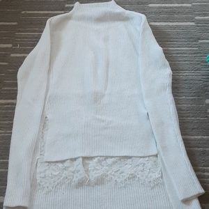 Jennifer Lopez white turtleneck sweater